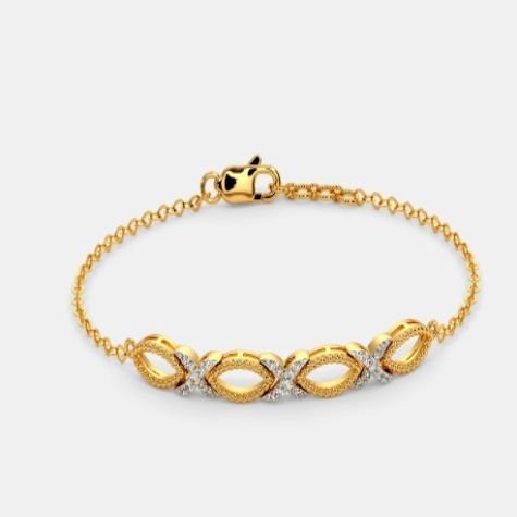 Twisted Leaf Diamond Bracelet